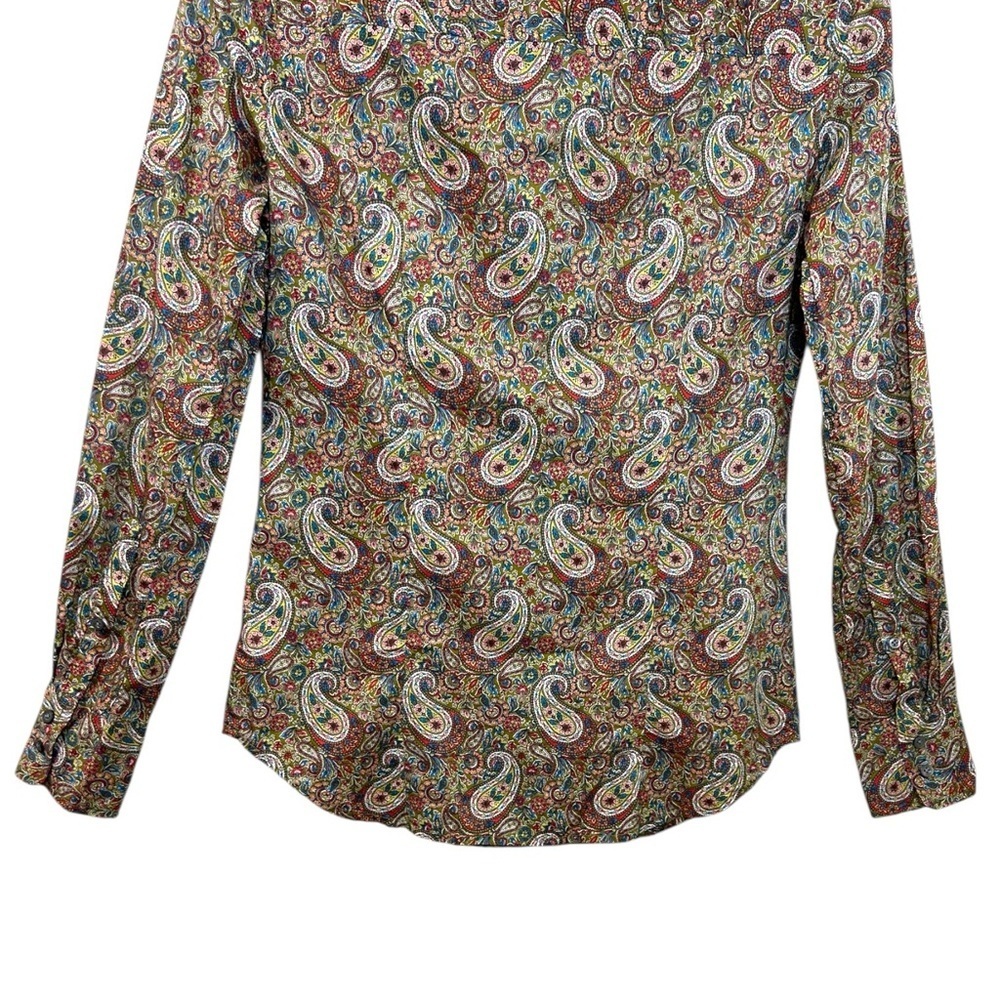 J. Crew, Women’s ‘Slim Perfect Shirt’ Liberty Paisley ‘Lee Manor’ Print, Size 00 - Picture 8 of 13